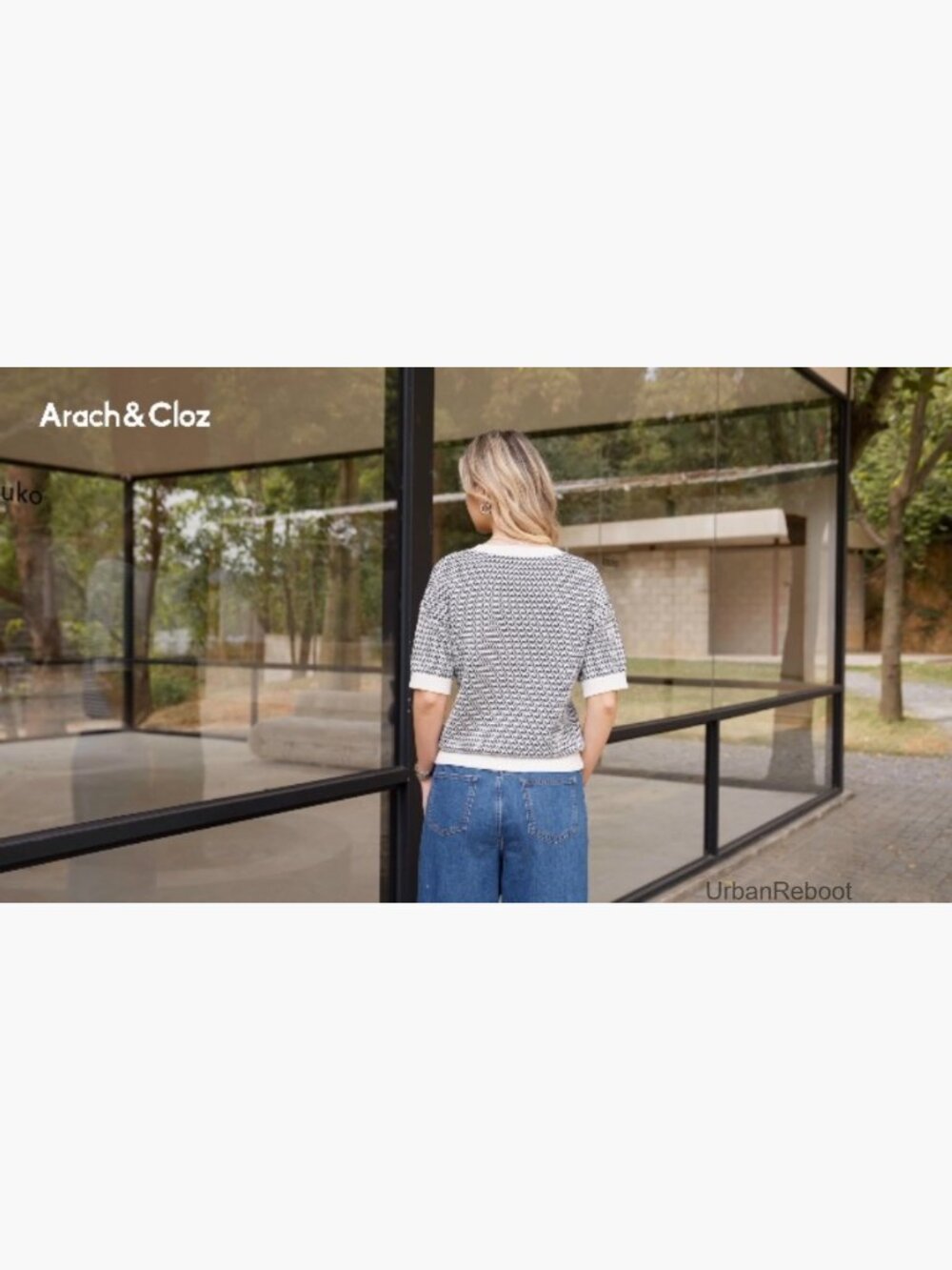 100% Cotton Polo V Neck Short Sleeve Pullover Sweater - Picture 7 of 7